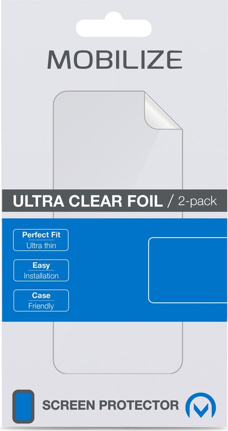 Mobilize Screenprotector geschikt voor Motorola One Vision | Mobilize Screenprotector Folie - Case Friendly (2-Pack)