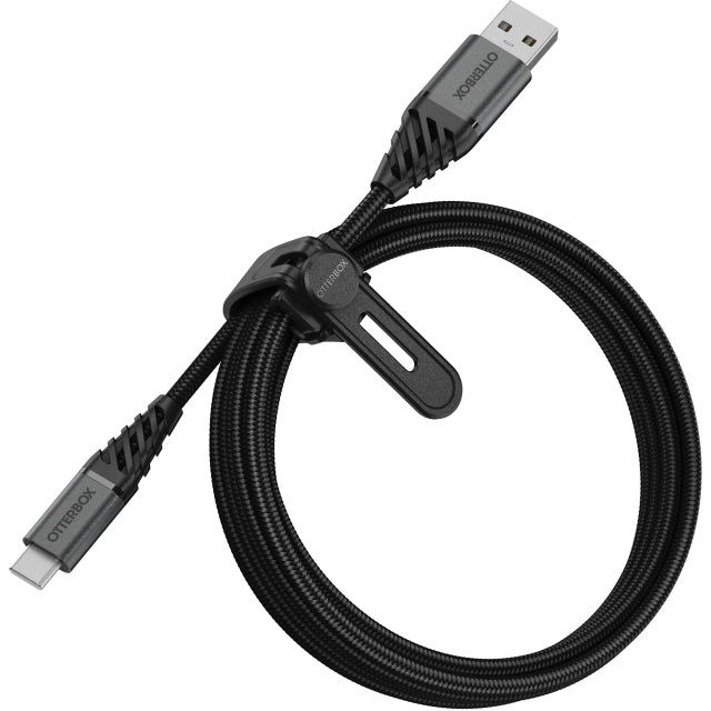 OtterBox Nylon Braided Charge/Sync Cable Apple Lightning 2m Black