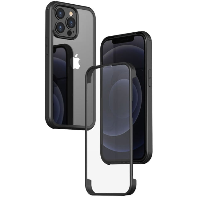 Valenta Tempered Glass Full Cover Bumper Case Apple iPhone 14 Pro Max Black