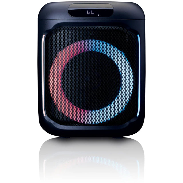PA-101BK Lenco Bluetooth Party Speaker + Remote + Microphone Black