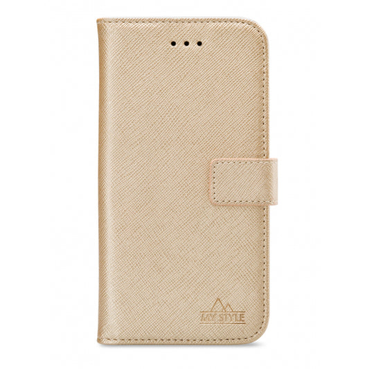 My Style Flex Wallet for Samsung Galaxy A7 2018 Gold