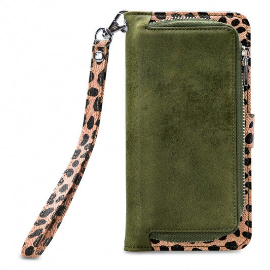 Mobilize 2in1 Magnet Zipper Case Samsung Galaxy A42/A42 5G Olive/Leopard
