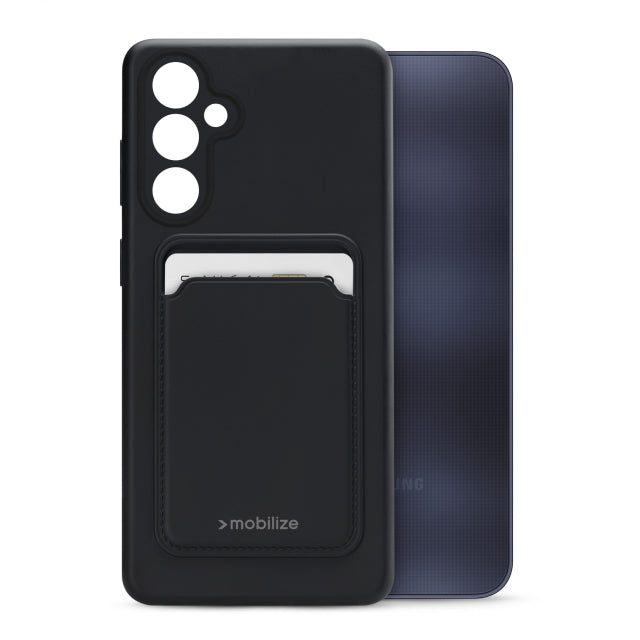 Mobilize Rubber Gelly Card Case Samsung Galaxy A25 5G Matt Black