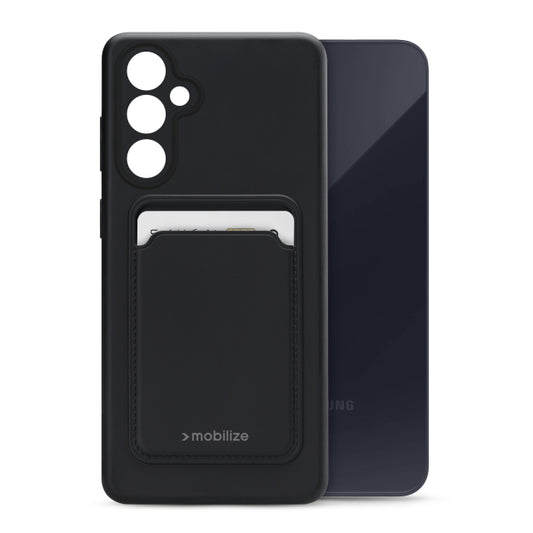 Mobilize Rubber Gelly Card Case Samsung Galaxy A55 5G Matt Black