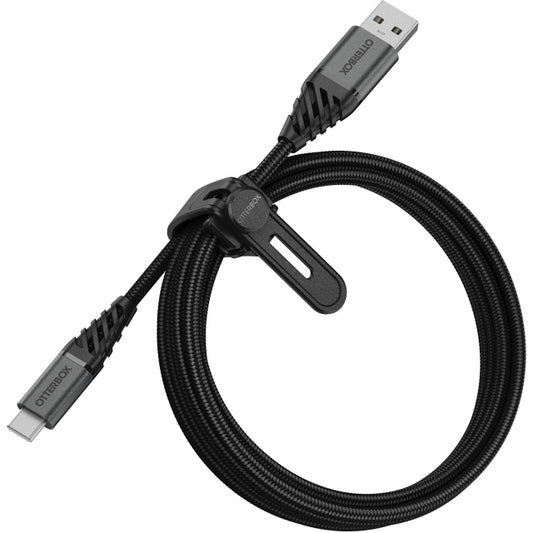 OtterBox Nylon Braided Charge/Sync Cable Apple Lightning 2m Black