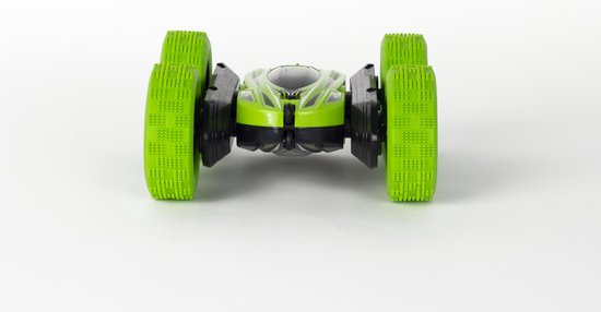 RC bestuurbare StuntAuto stunt car dubbelzijdig 360° rollen draaien spinnen | Groen