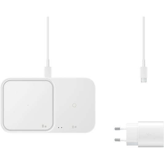 EP-P5400TWEGEU Samsung Wireless Qi Duo Charger Pad 15W + Fast Travel Charger 25W White