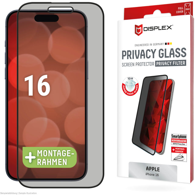DISPLEX Privacy Glass FC Apple iPhone 16