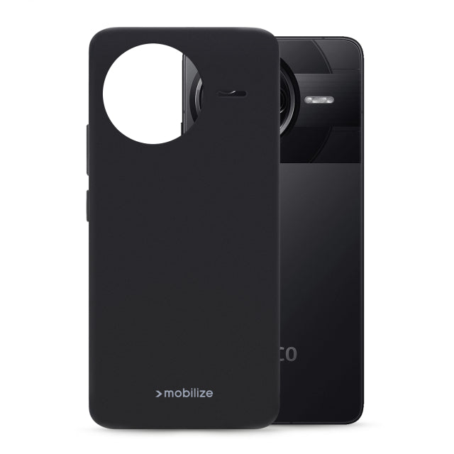 Mobilize Rubber Gelly Case Xiaomi Poco F7 Pro Matt Black