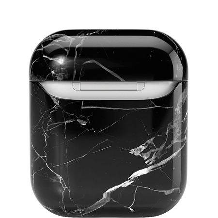 Richmond & Finch Black Marble marmer hoesje voor AirPods 1 en 2 - zwart